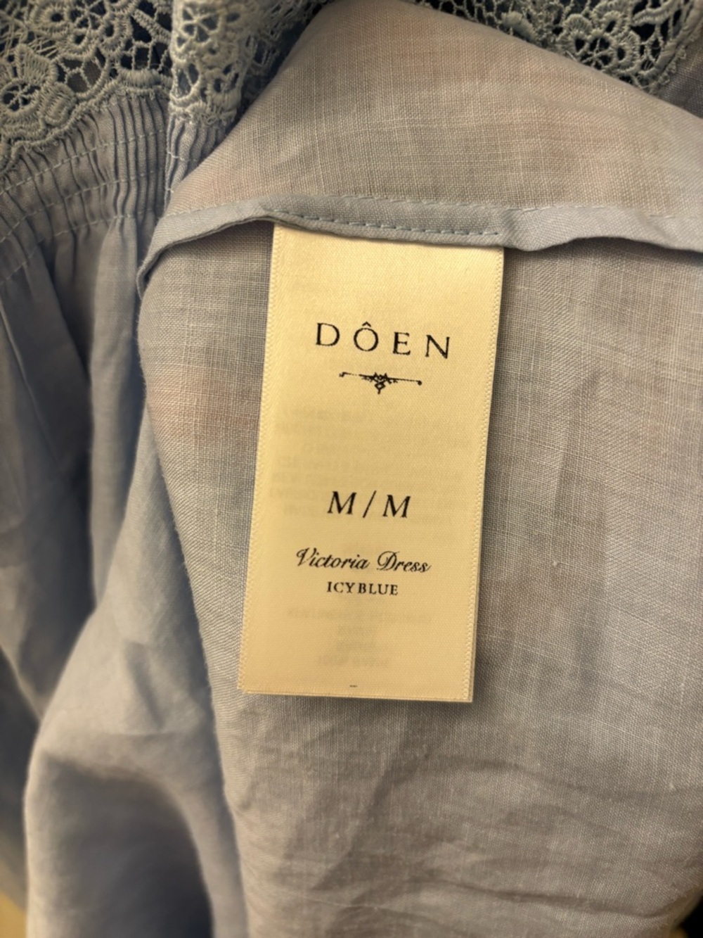 Doen Victoria Dress in Ice Blue - Picture 8 of 9